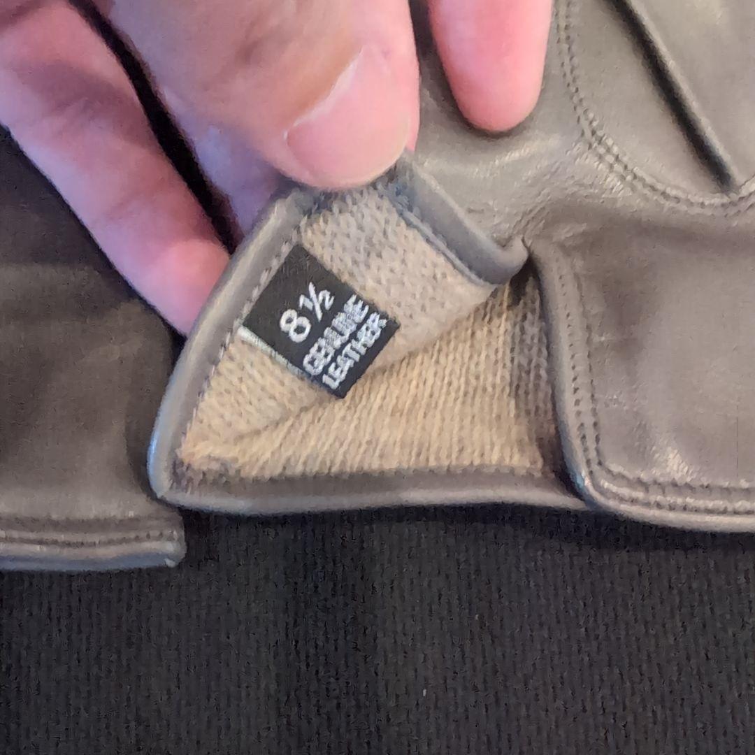 【新品未使用 】Sermoneta レザー手袋 8.5 グレー