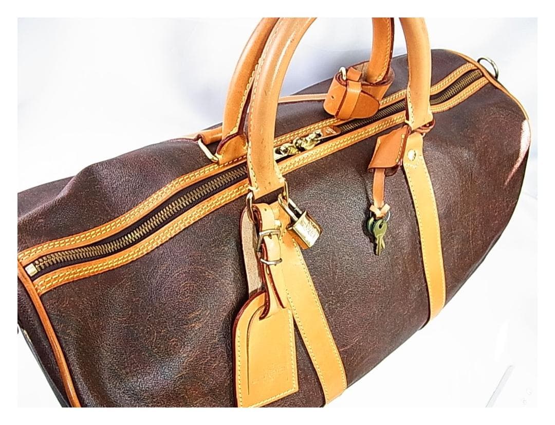 正規品美品ETRO エトロ ボストンバッグ50cm ショルダーストラップキー付