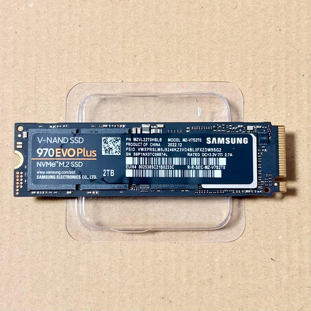 値引き可 2TB Samsung 970 EVO Plus nvme m.2