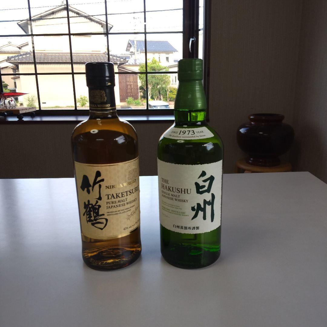 サントリー白州、ニッカ竹鶴、