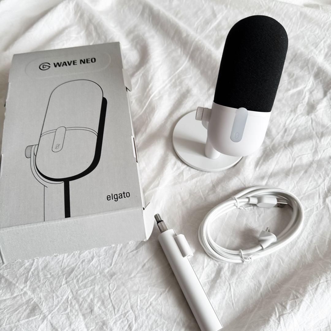 elgato WAVE NEO エルガトコンデンサーマイク ゲーミングマイク 白