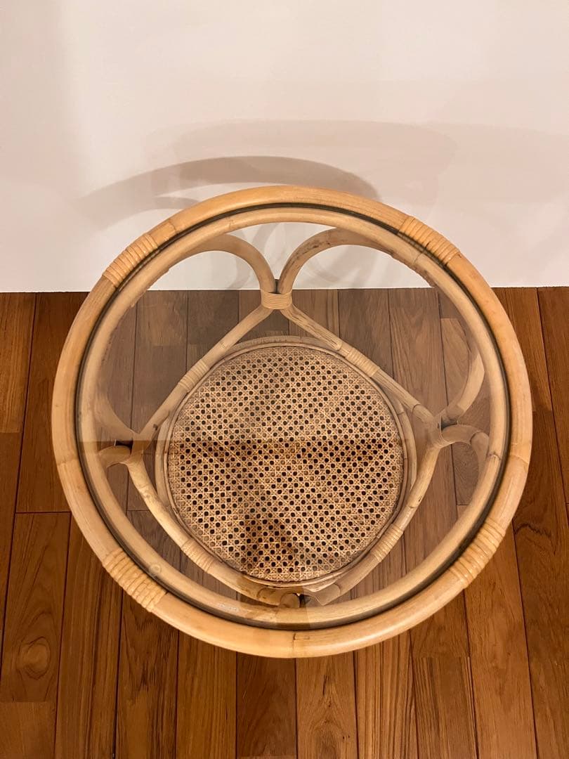 ウニコ　unico WEAVA(ウィーバ)　 サイドテーブル ラタンテーブル