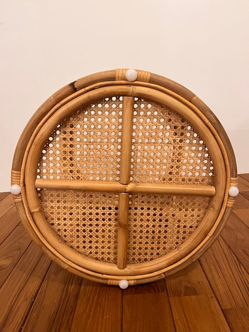 ウニコ　unico WEAVA(ウィーバ)　 サイドテーブル ラタンテーブル