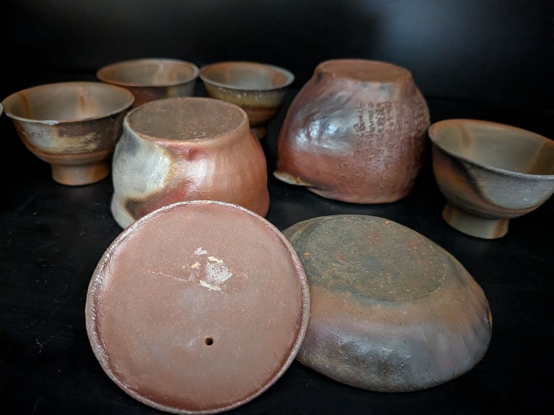 備前焼　煎茶セット　松園