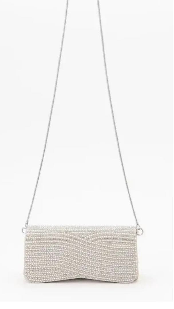 GRACE CONTINENTAL ラインストーンクラッチバッグ