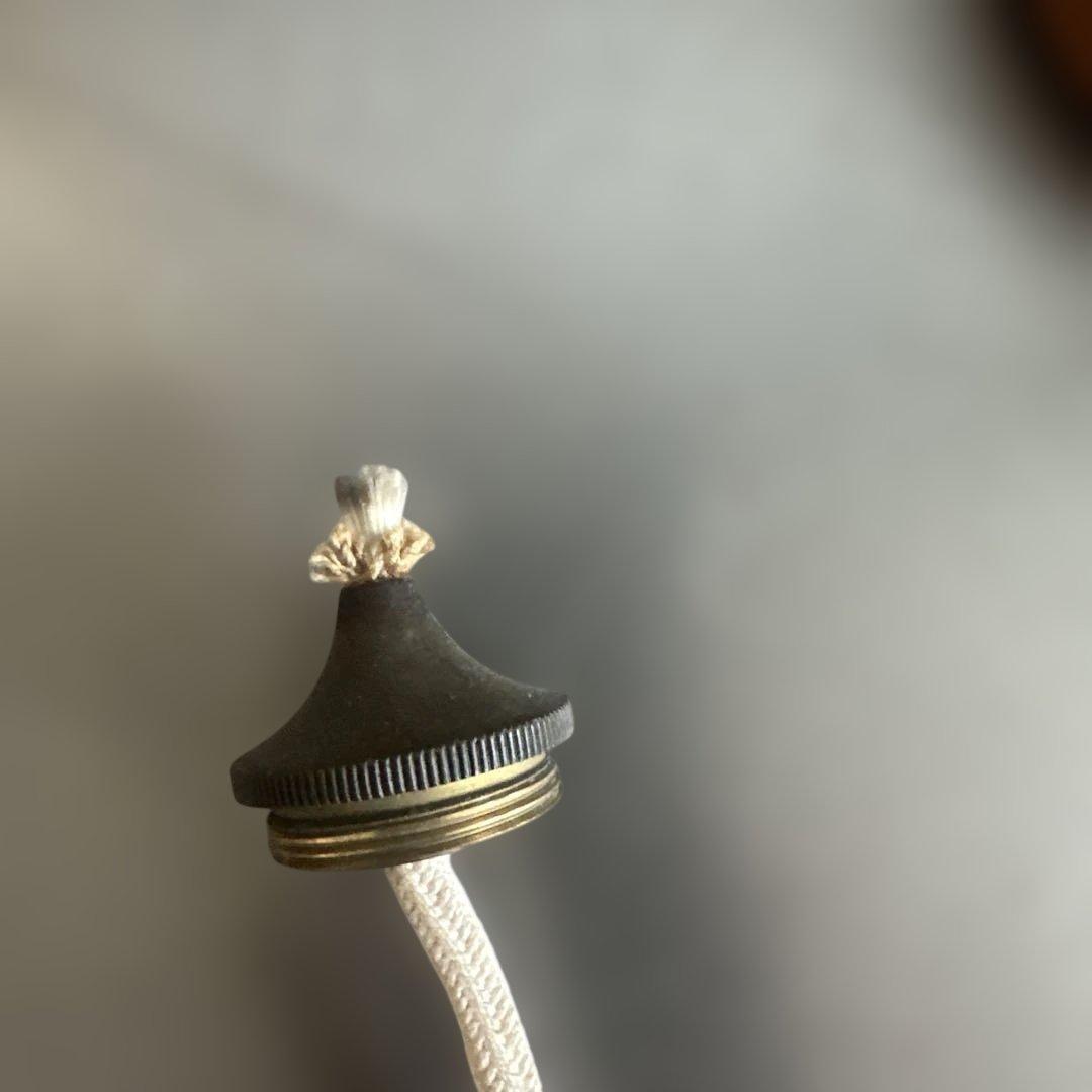 アンティーク雑貨 木製と金属のオイルキャンドル