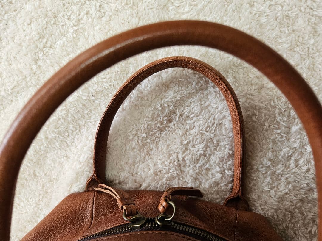 ゲンテン ショルダーバッグ 2way 山羊革 ゴートスキン ヌメ