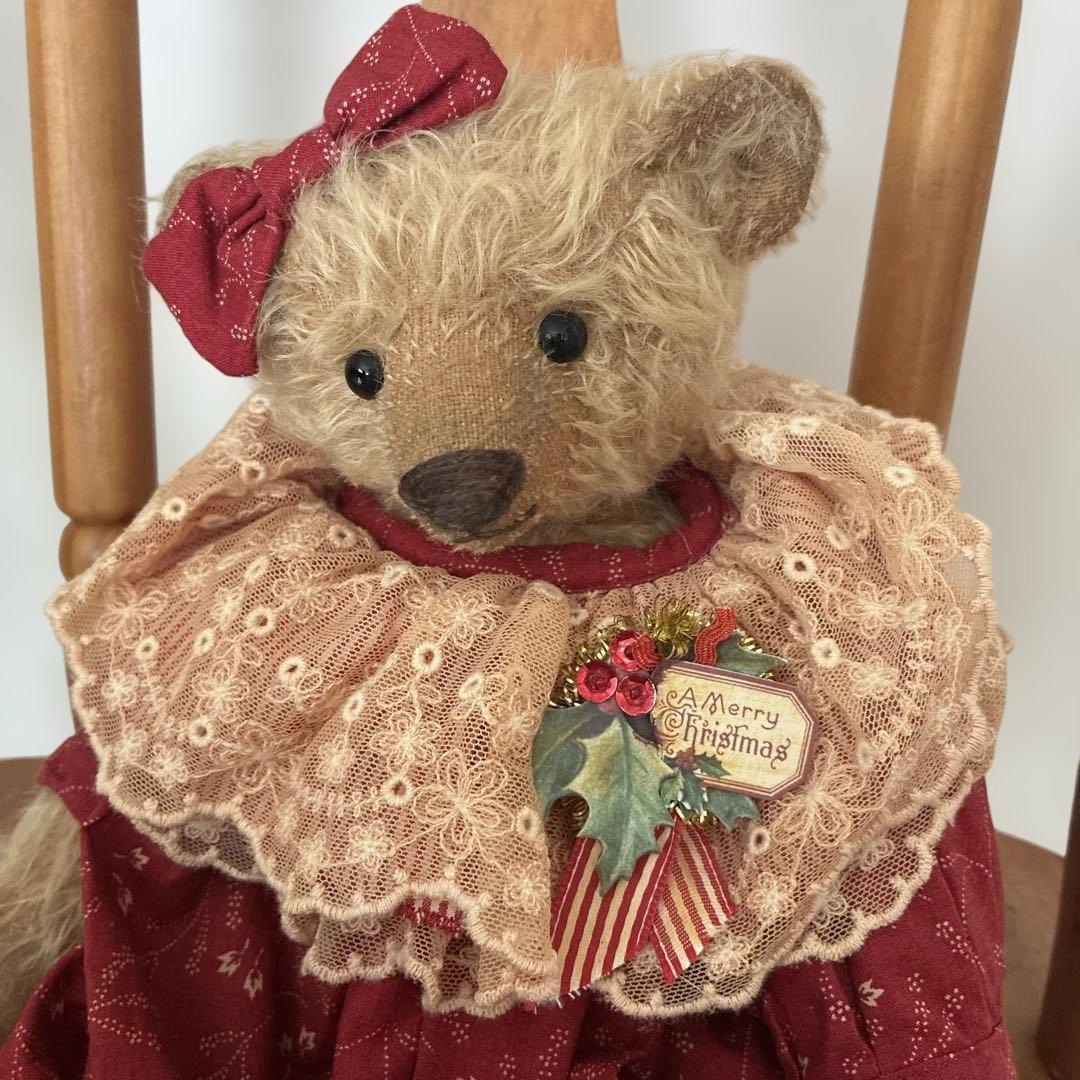 海外作家様　テディベア　クリスマス衣装のぬいぐるみ　ベア　30cm