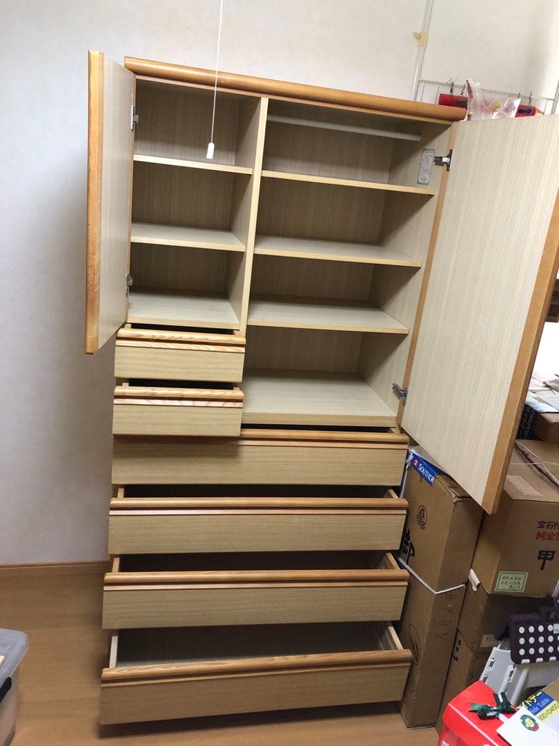 【高級・送料込】タンス　ミッキー　チェスト　収納　箪笥　キャラクター(匿名配送)