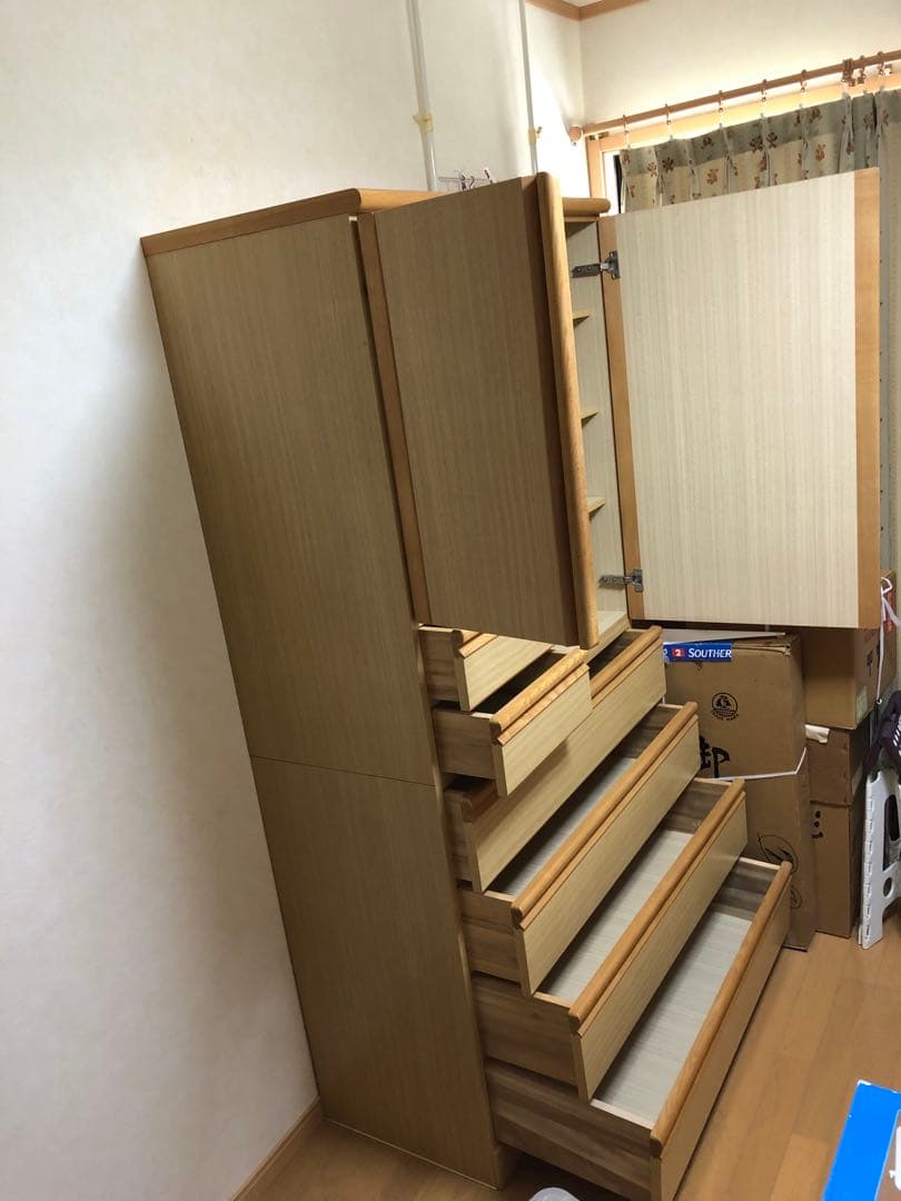 【高級・送料込】タンス　ミッキー　チェスト　収納　箪笥　キャラクター(匿名配送)