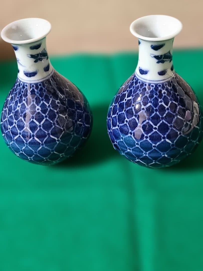 九谷焼須田菁華染付とくり