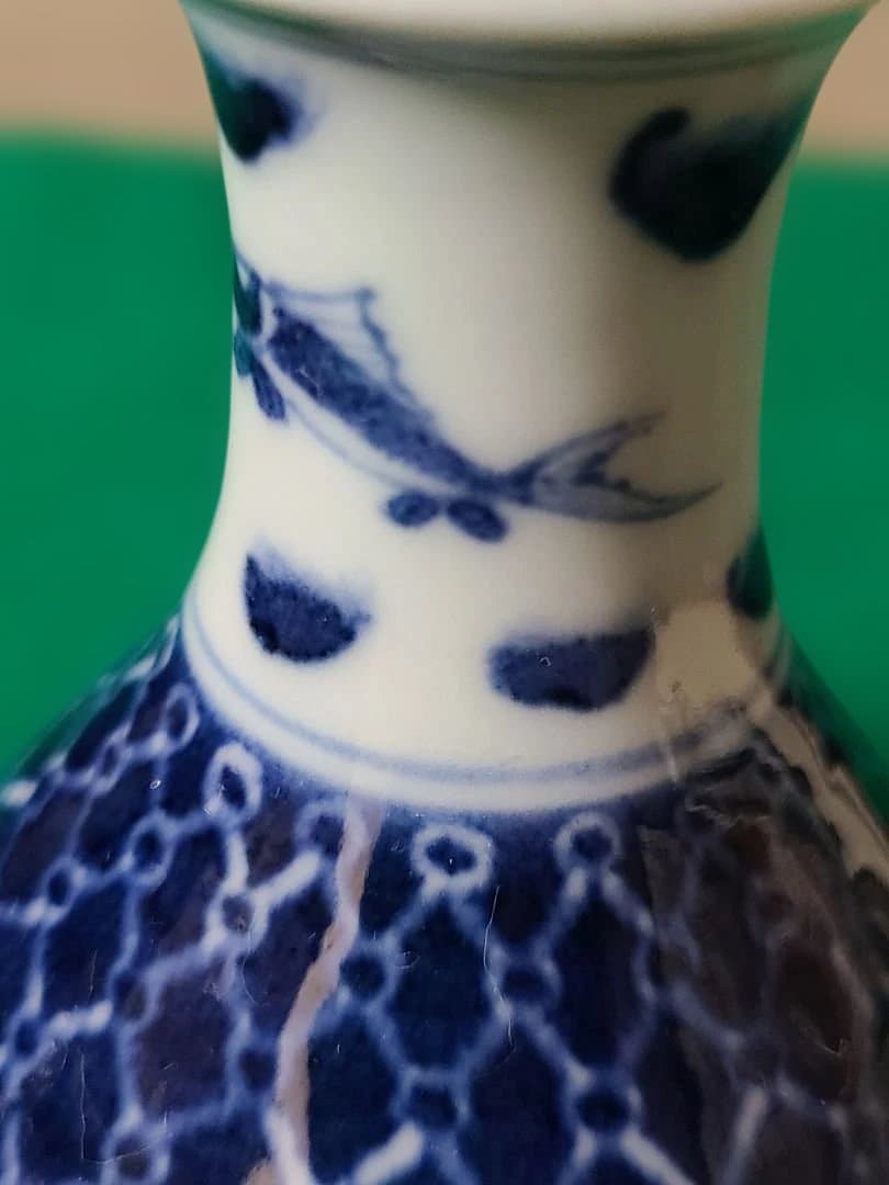 九谷焼須田菁華染付とくり