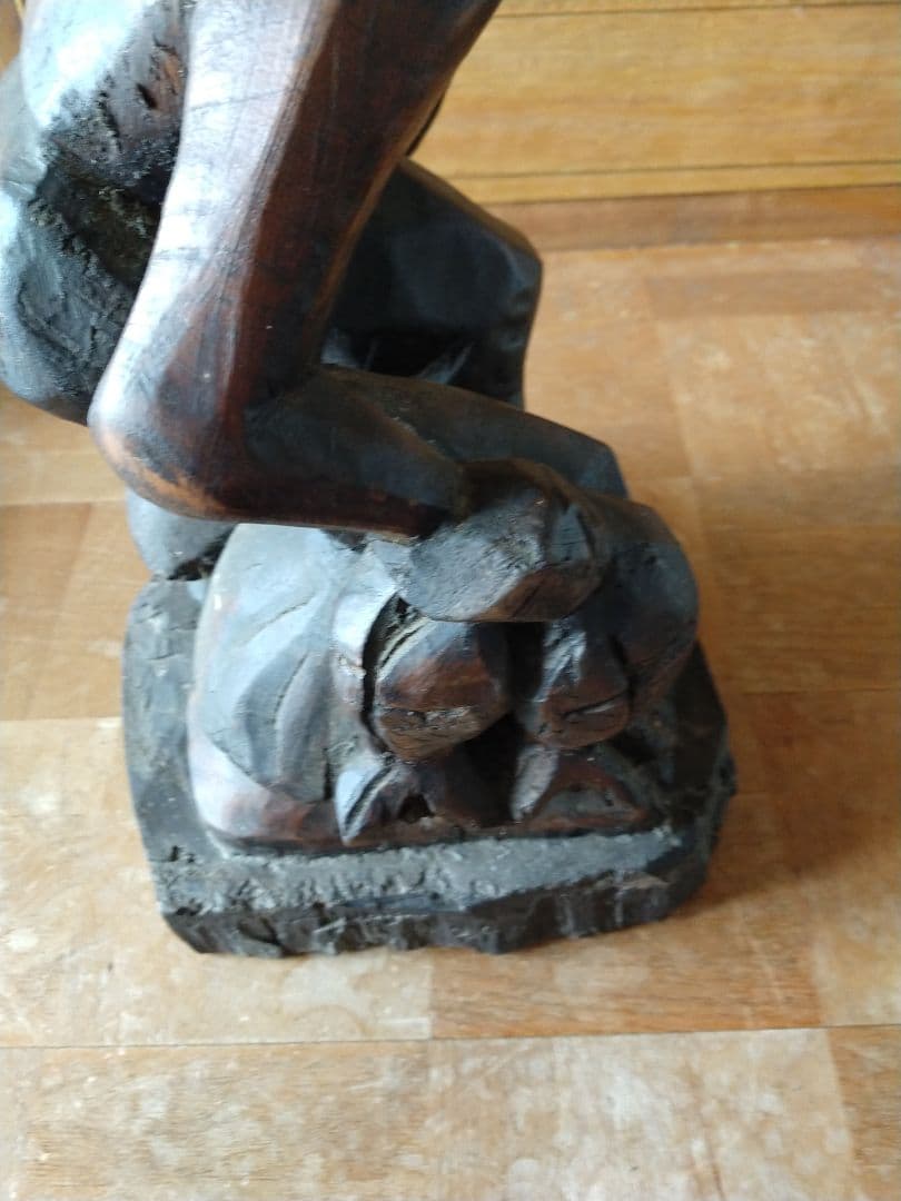 アメリカ　アンティーク　木彫り　PARA BR TOTA 96