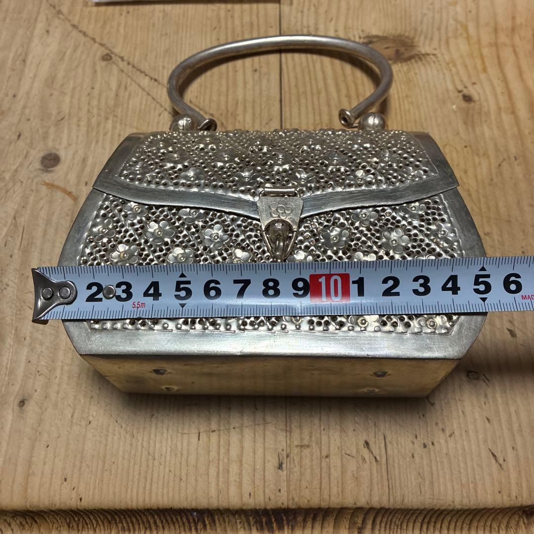 ビンテージ　銀細工　バック