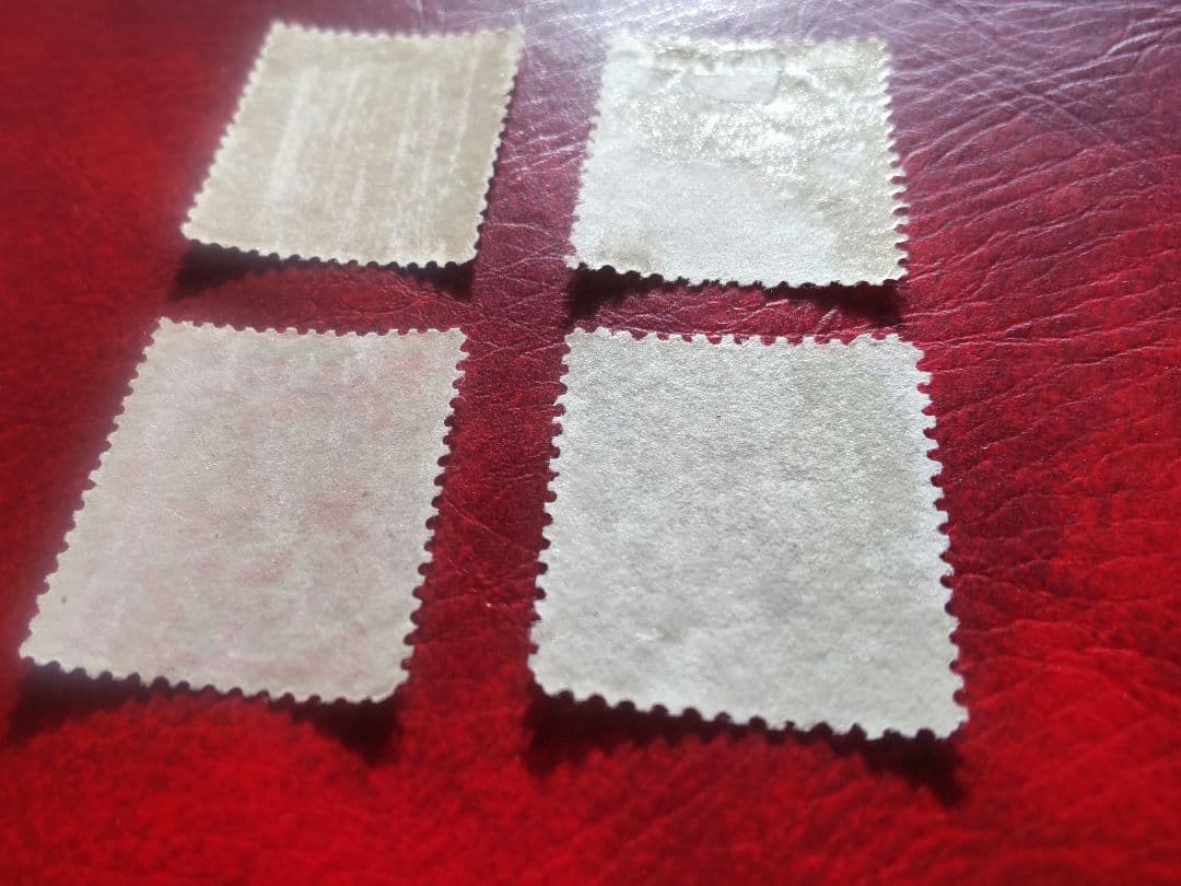 銭単位 1896年 日清戦勝切手 4種完 未使用品