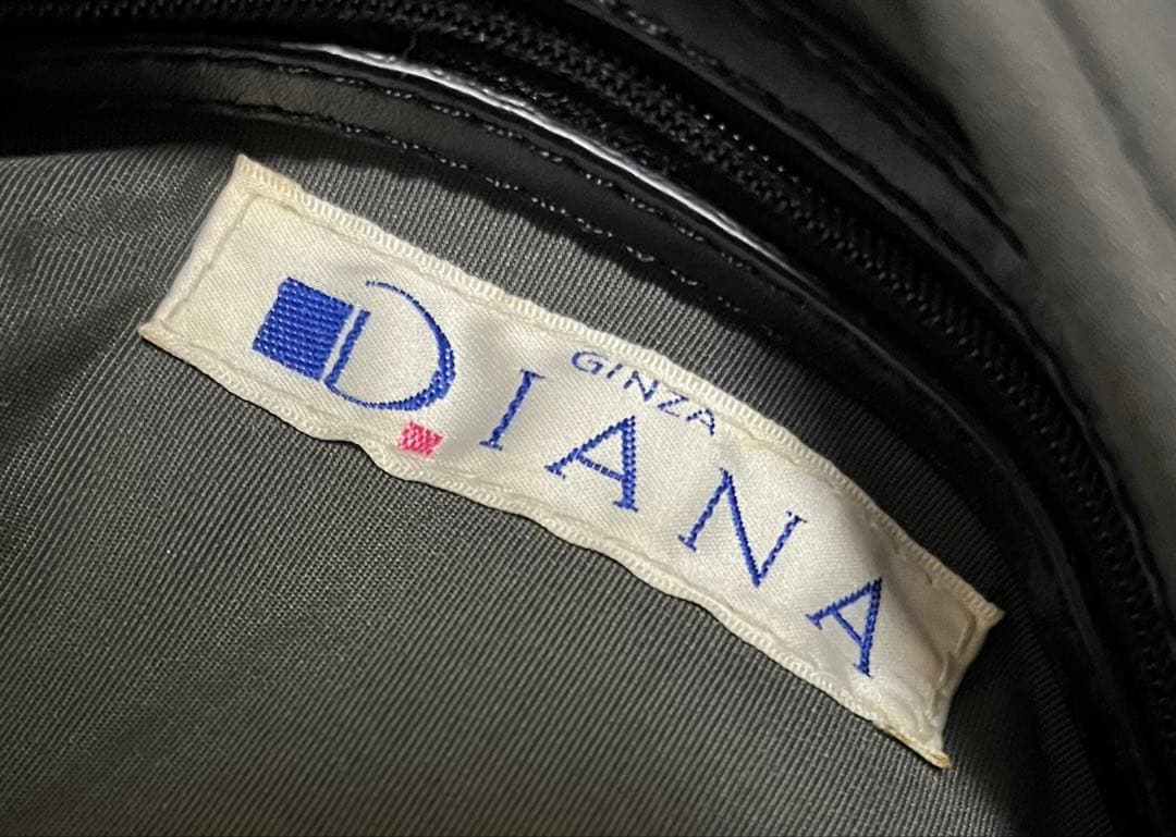 DIANA ダイアナ シボ革 ラムレザー ワンショルダーバッグ Y2K レザー