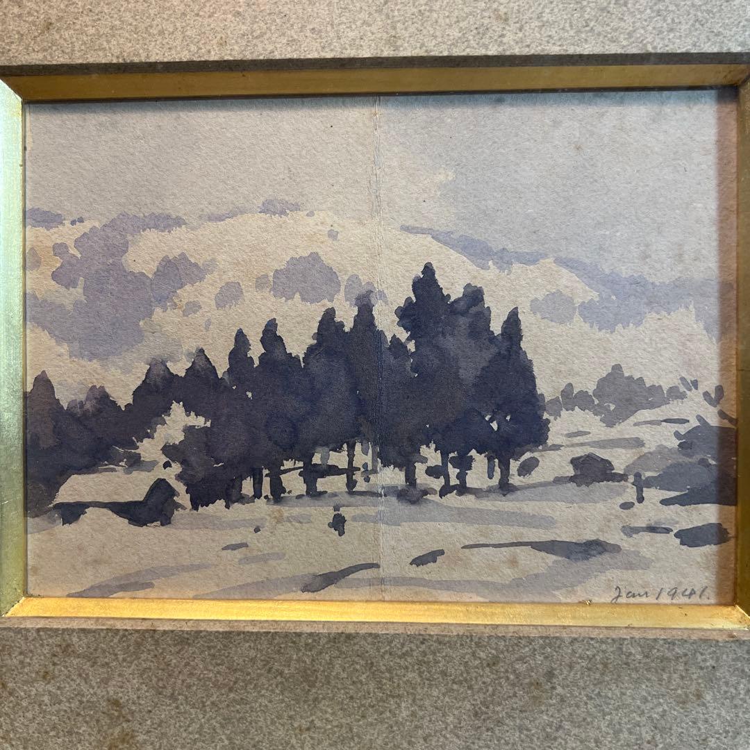 三宅克己　うまいなぁ　日動画廊