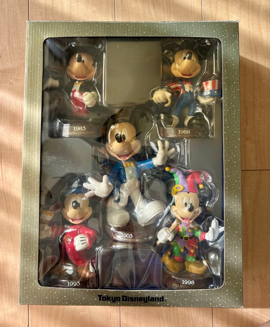 東京ディズニーランド ミッキーマウスフィギュアセット 20周年
