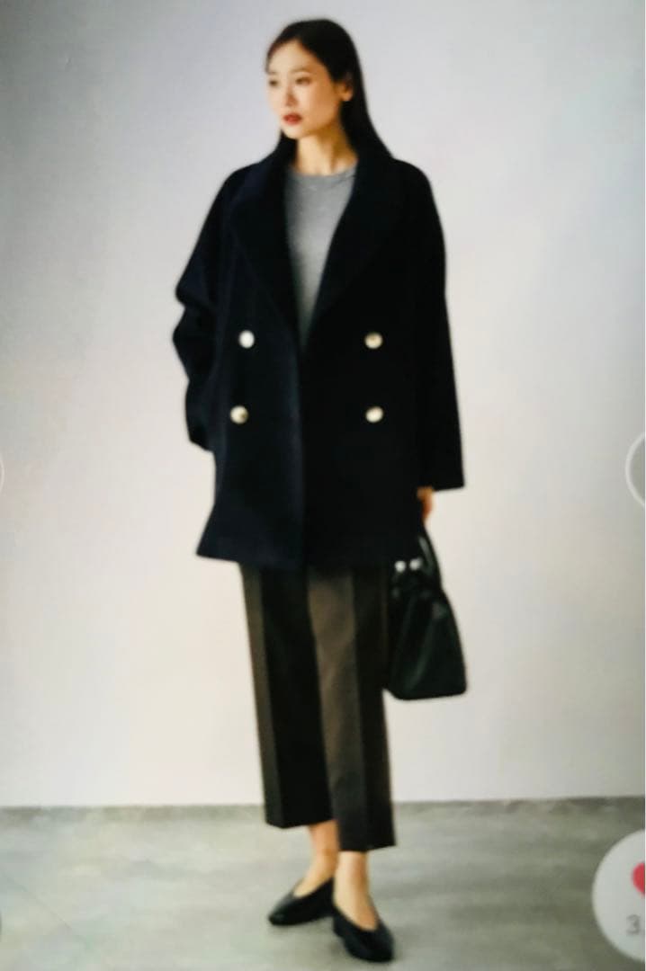 ★さとみん様★新品未使用今期グローバルワーク　ストレッチ襟2wayミドルコートM