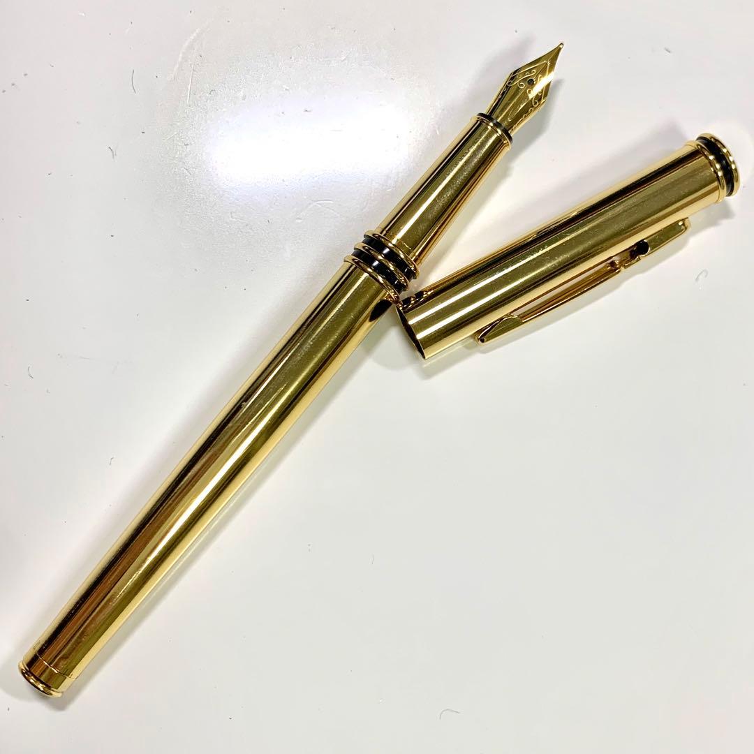 廃番 ヴィンテージ ゴールド 万年筆 金属軸
