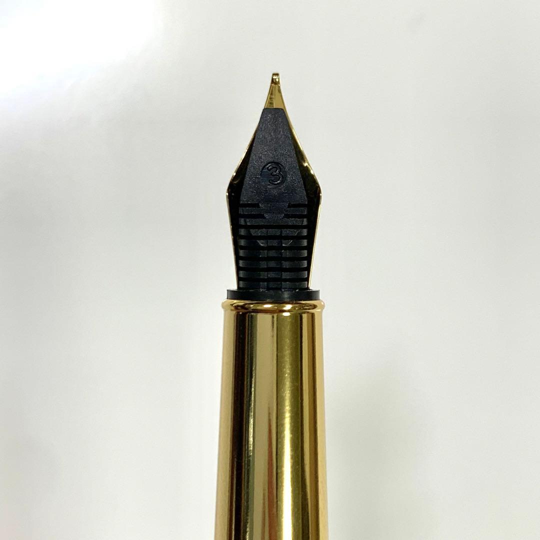 廃番 ヴィンテージ ゴールド 万年筆 金属軸