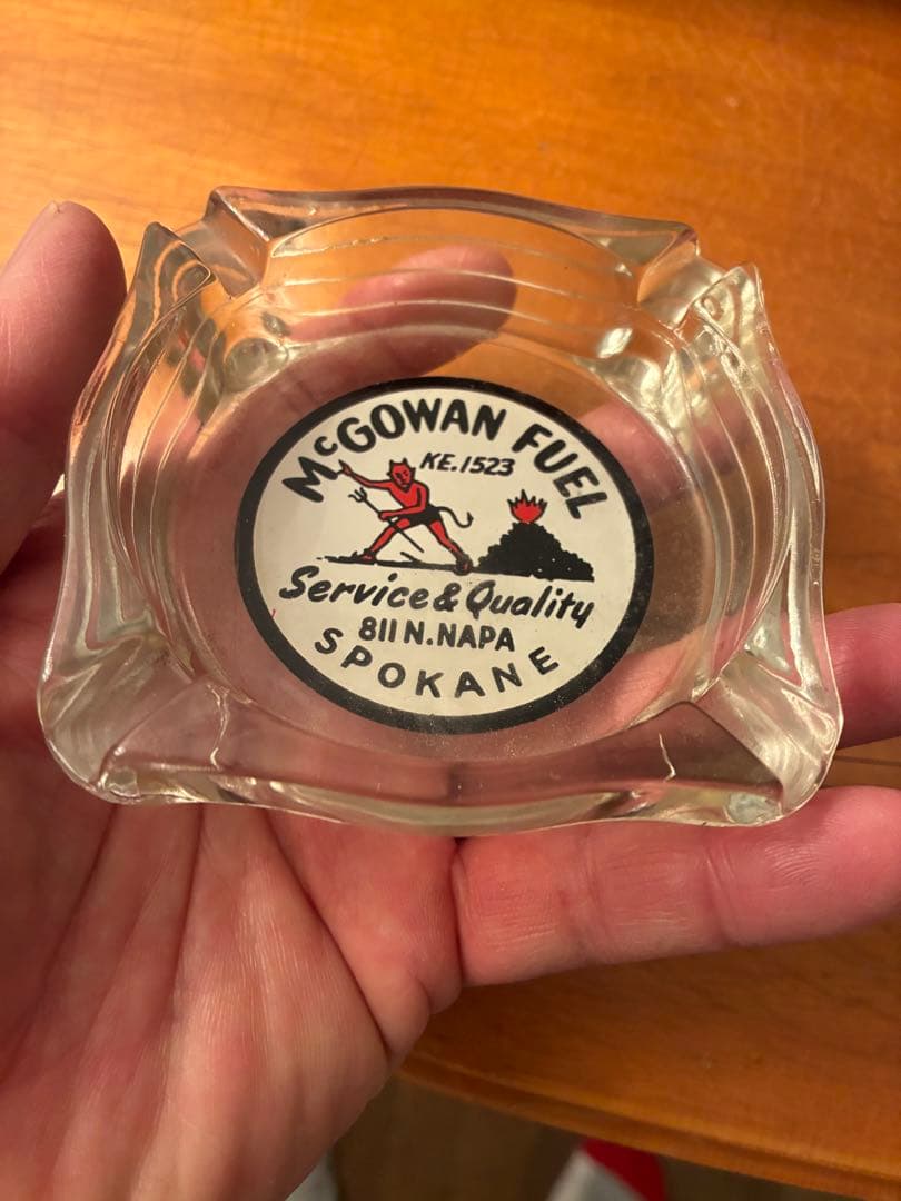 ビンテージ50s デビル　悪魔　レッドデビル　アドバタイジング　灰皿　レトロ