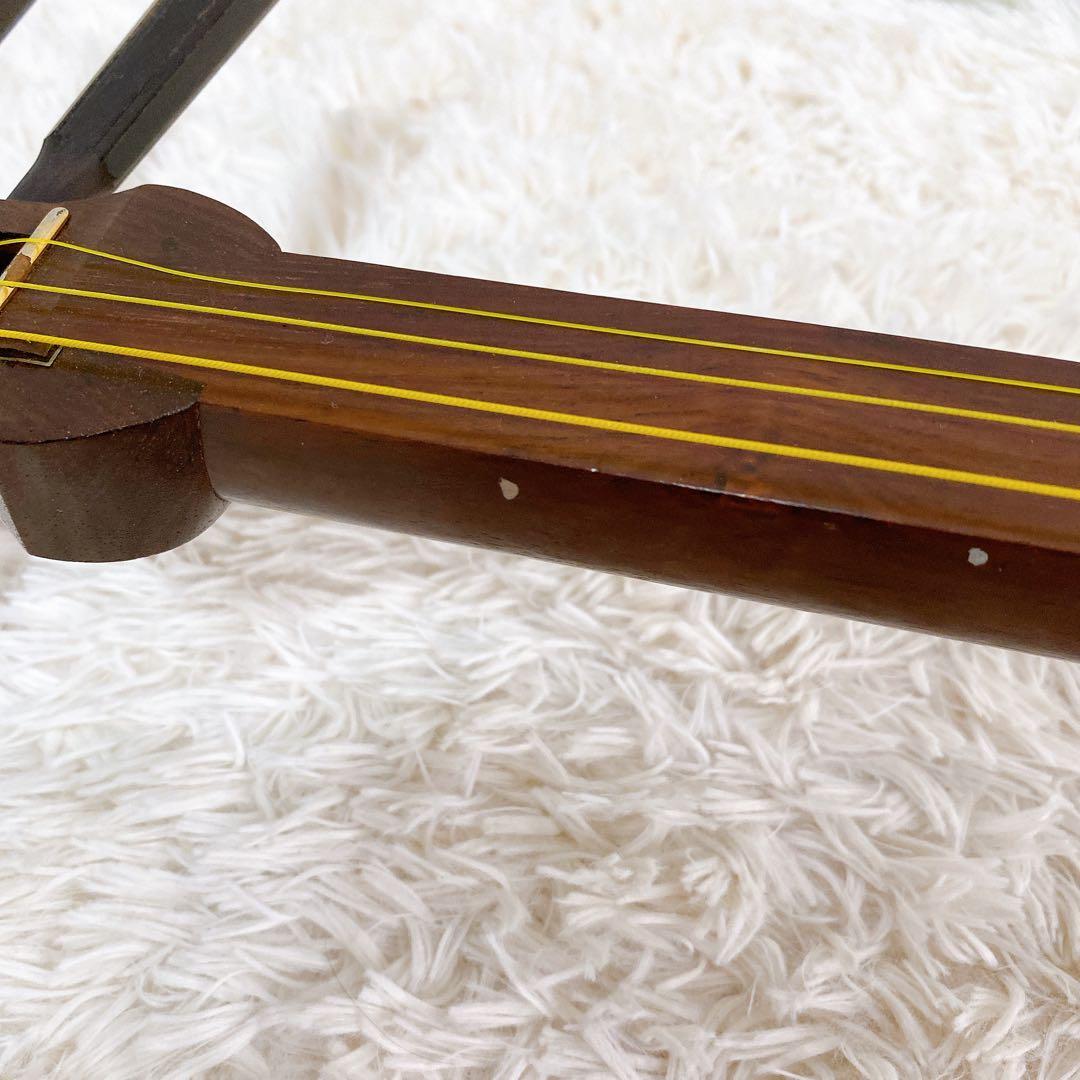 三味線本体 太棹 【ハードケース付き 付属品多数】