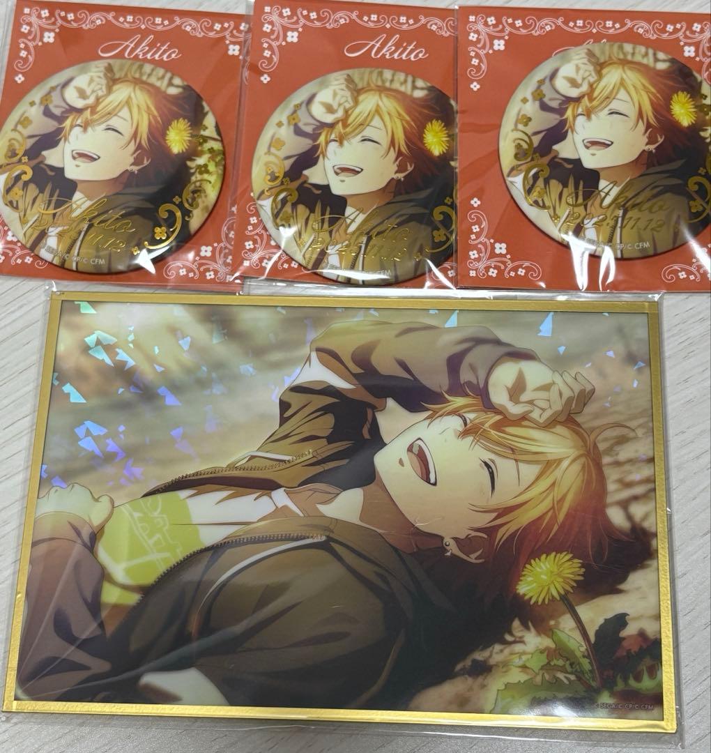 はぴこれ アクリル色紙　缶バッジ　東雲彰人