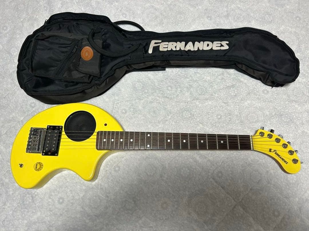 FERNANDES ZO-3 アンプ内蔵ミニギター　イエロー 「ジャンク品」