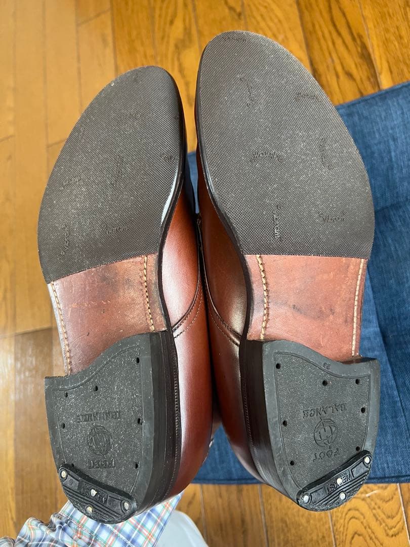 イェテイ】ALDEN ブラウン　vチップ24.5センチ　カーフ