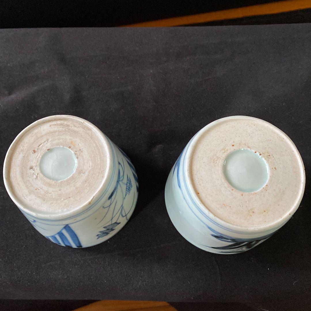 昔の蕎麦猪口、そばチョコ　2点⭐️古伊万里、江戸中期⭐️