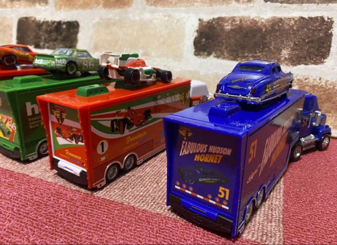 【新品】カーズマック トラックトレーラー　5セット　ミニカー収納トレーラー