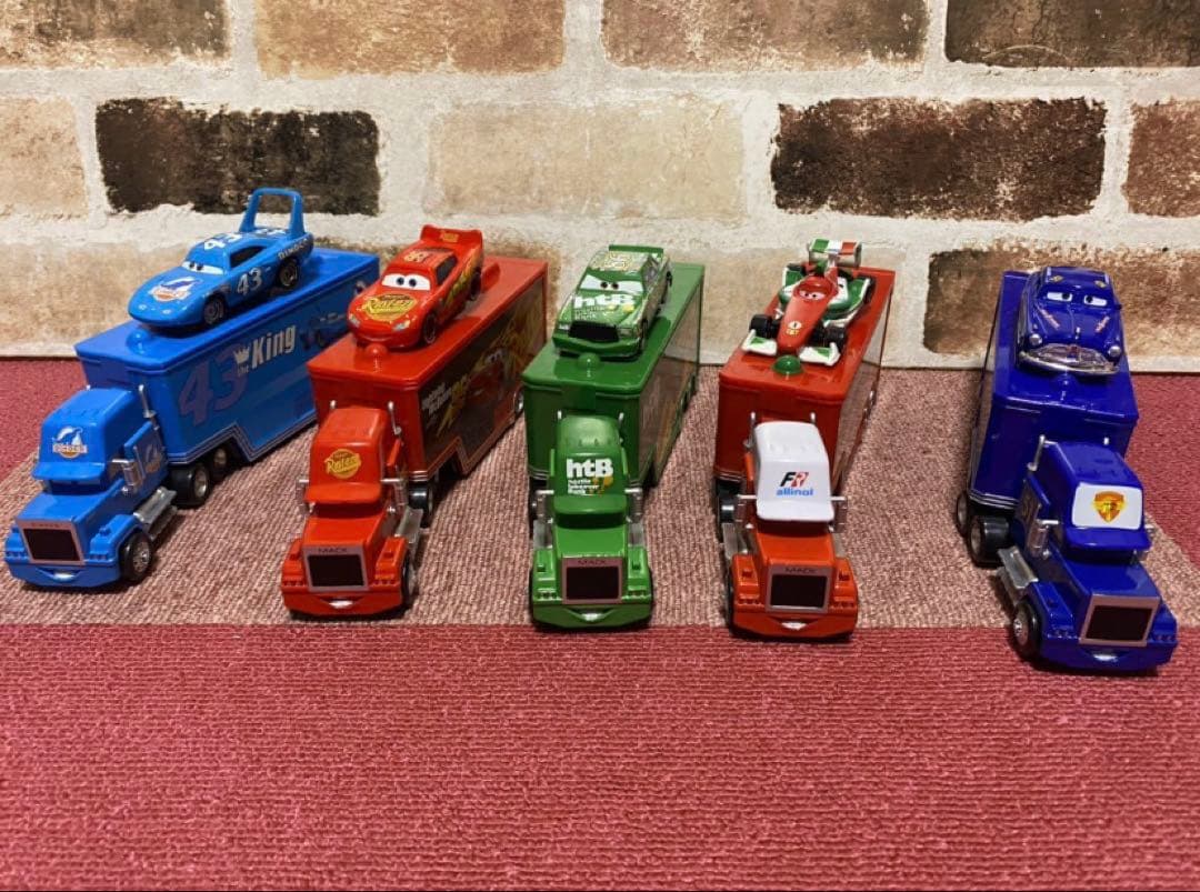 【新品】カーズマック トラックトレーラー　5セット　ミニカー収納トレーラー