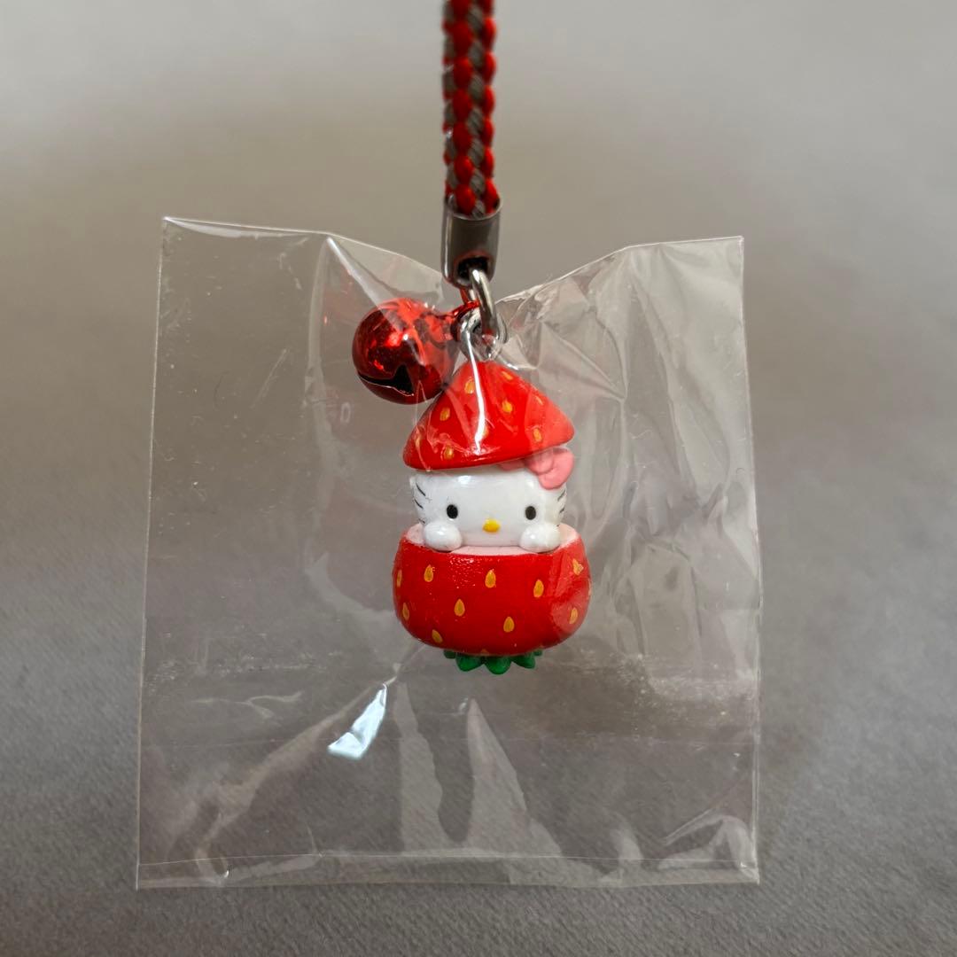 博多あまおうキティ 根付け ご当地キティ レアデザイン 苺 いちご