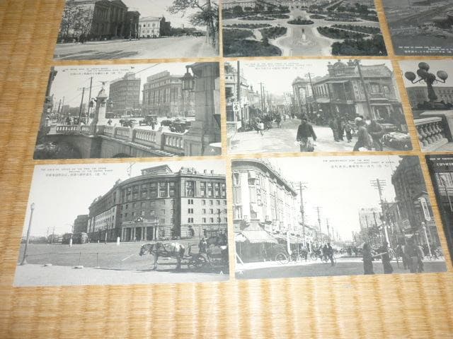 ◆希少 美品 昭和初期（1930年頃◆満洲 大連名勝十六景 紙袋付 15枚セット