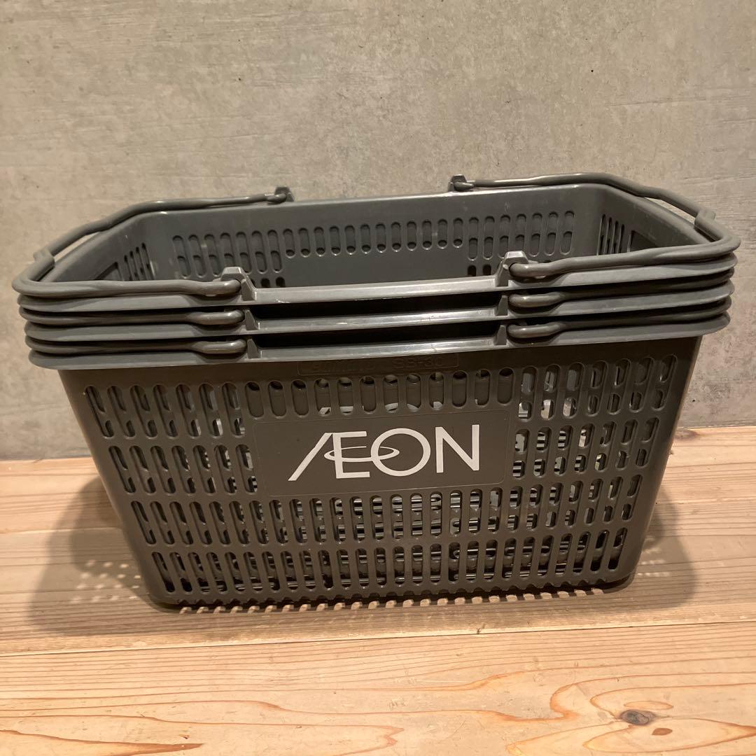 チ*公様 昭和レトロ　イオン　9個　買い物かご　レトロポップ　収納　かご　店舗