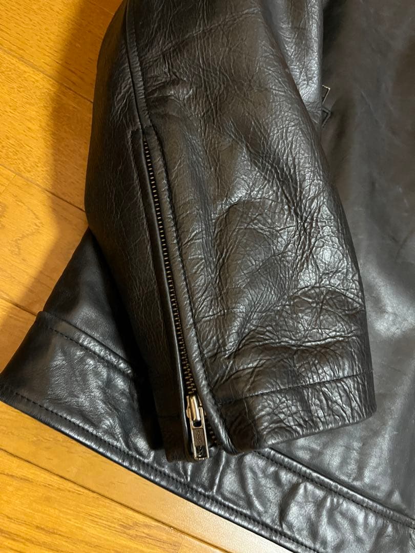 極美品 old gap xl シングルライダースジャケット　黒