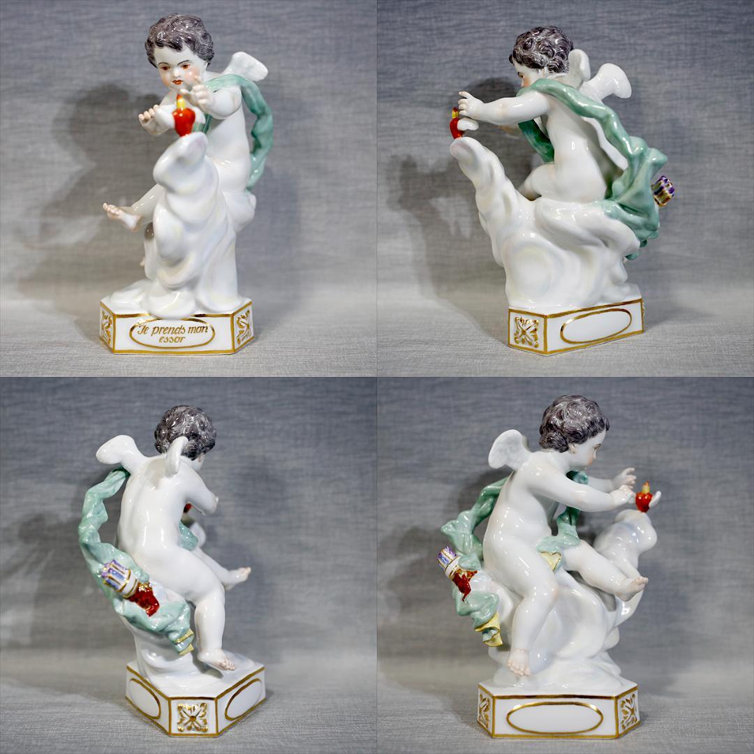 【レア連番 １級品】マイセン 天使 連作 デヴィーゼンキント ４体 寓意的天使