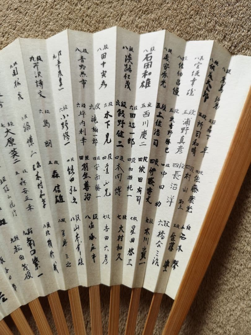 【昭和レトロ　未使用　ノベルティ】日本将棋連盟　昭和六十二年度『全棋士署名扇子』