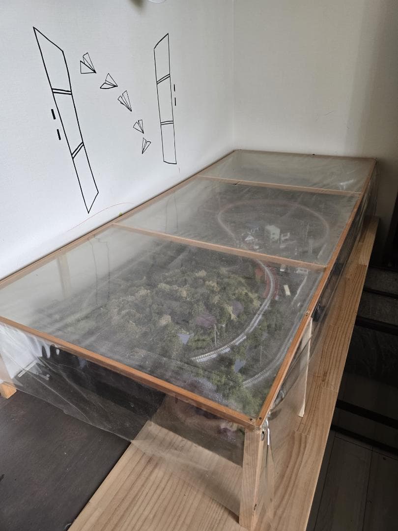 鉄道模型ジオラマレイアウト Ｎゲージ用　単線[１５０ｃｍ×６５ｃｍ]