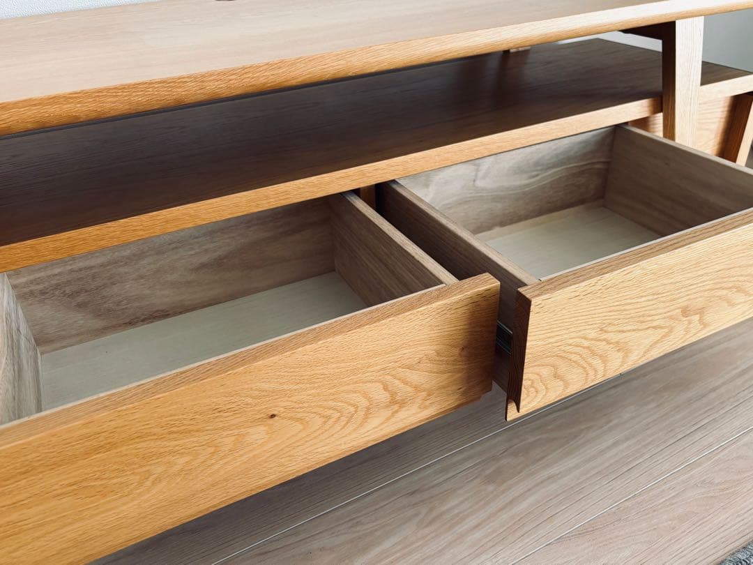 MUKU工房　ナラ材　テレビボード