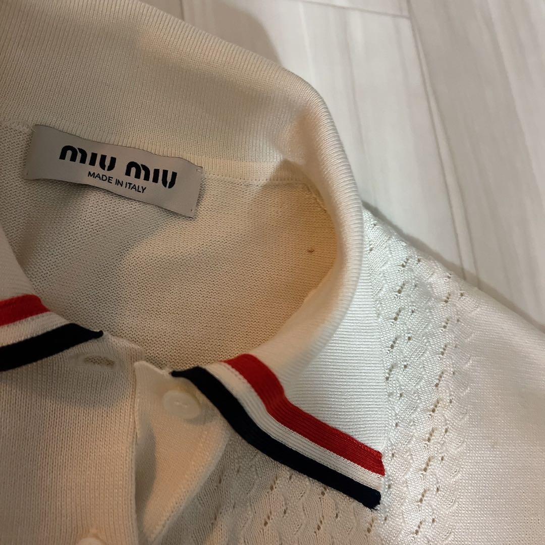 J-HOPE 着用　MIUMIU ミュウミュウ ニット 半袖 ポロシャツ