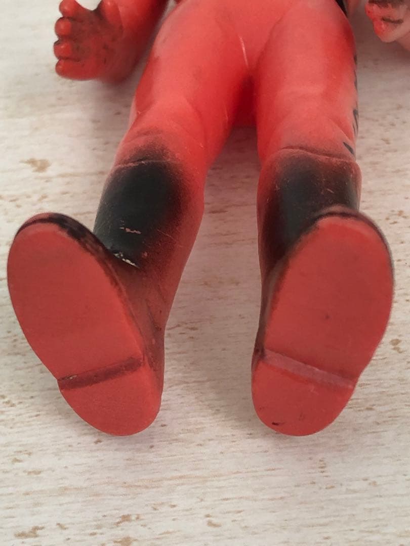 レインボーマン　ダッシュ2 炎の化身　ソフビ 無版権　パチ　当時物