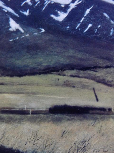 相原求一朗、【潮騒に屹つ　利尻岳】、希少な画集より、新品高級額