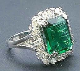 mimiザンビア産 天然エメラルド ラボグロウダイヤモンド リング 指輪