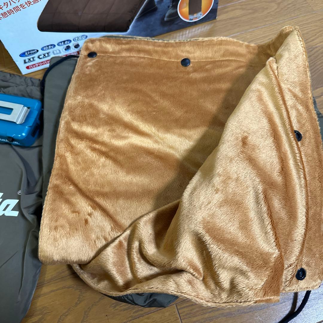 マキタ　充電式暖房ひざ掛け cb200dbn バッテリーホルダ付き