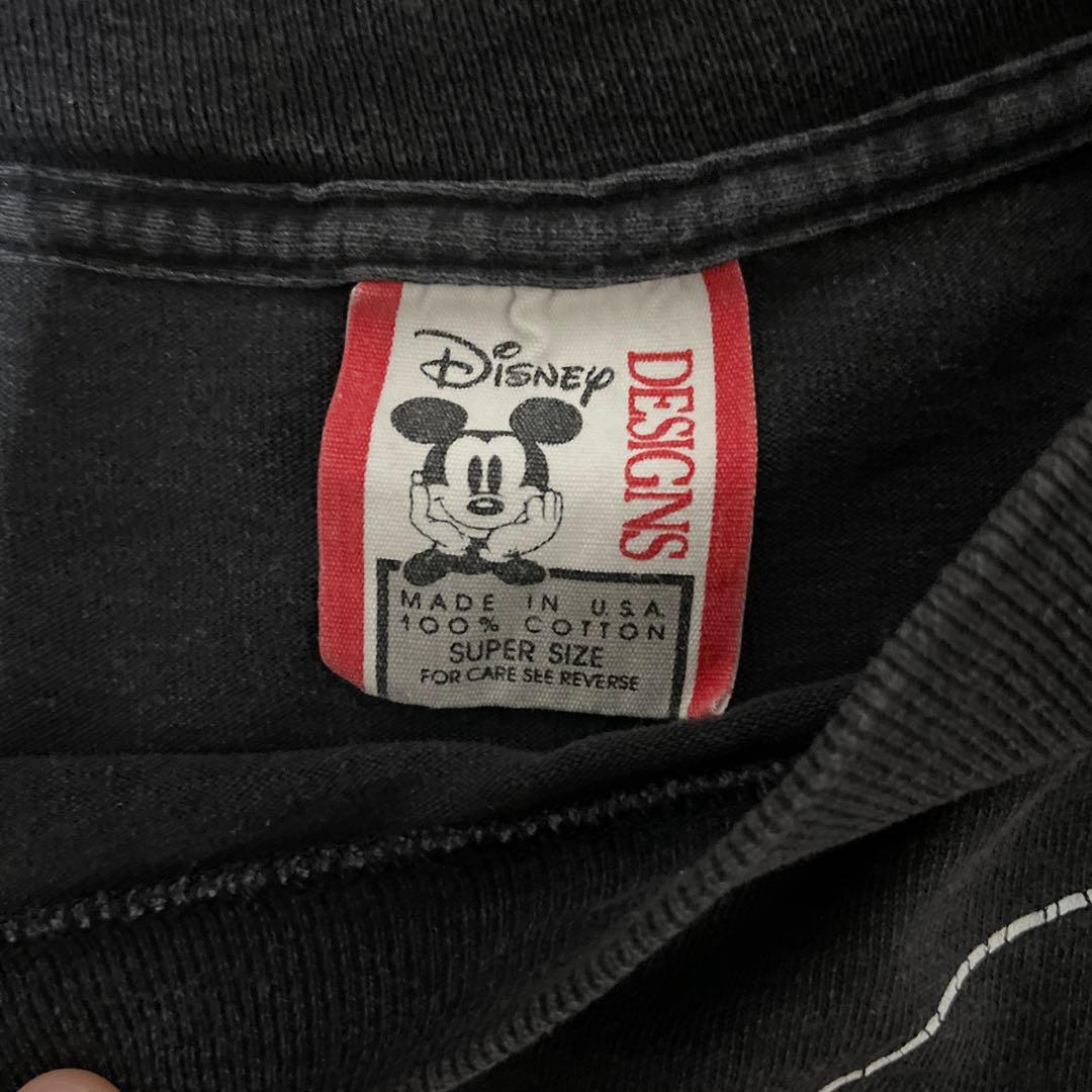 90s Disney ミッキーマウス Tシャツ お座りミッキー