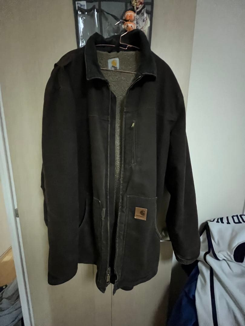 Carhartt ダークブラウン フリースジャケット