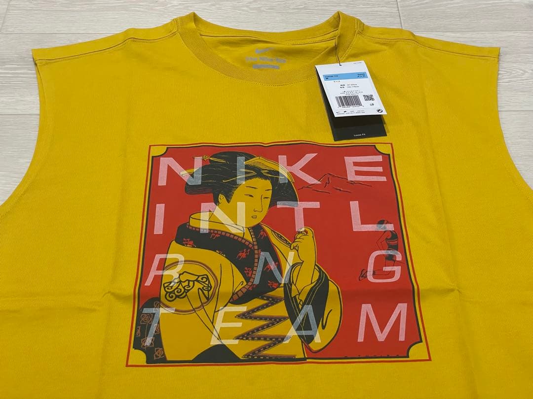 新品未使用 NIKE メンズ Dri-FIT ノースリーブ ランニング Tシャツ