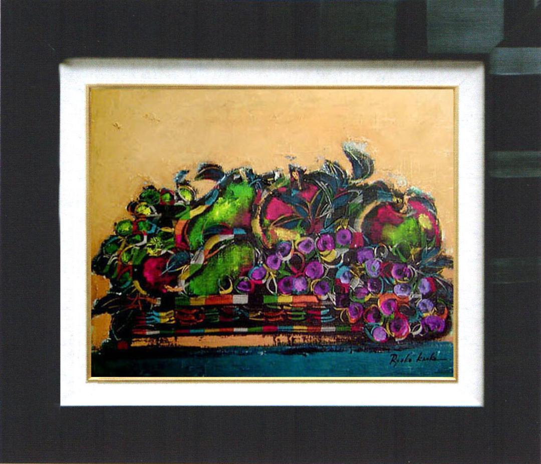 油絵 絵 絵画 インテエリア uF6-061104 静物 果物